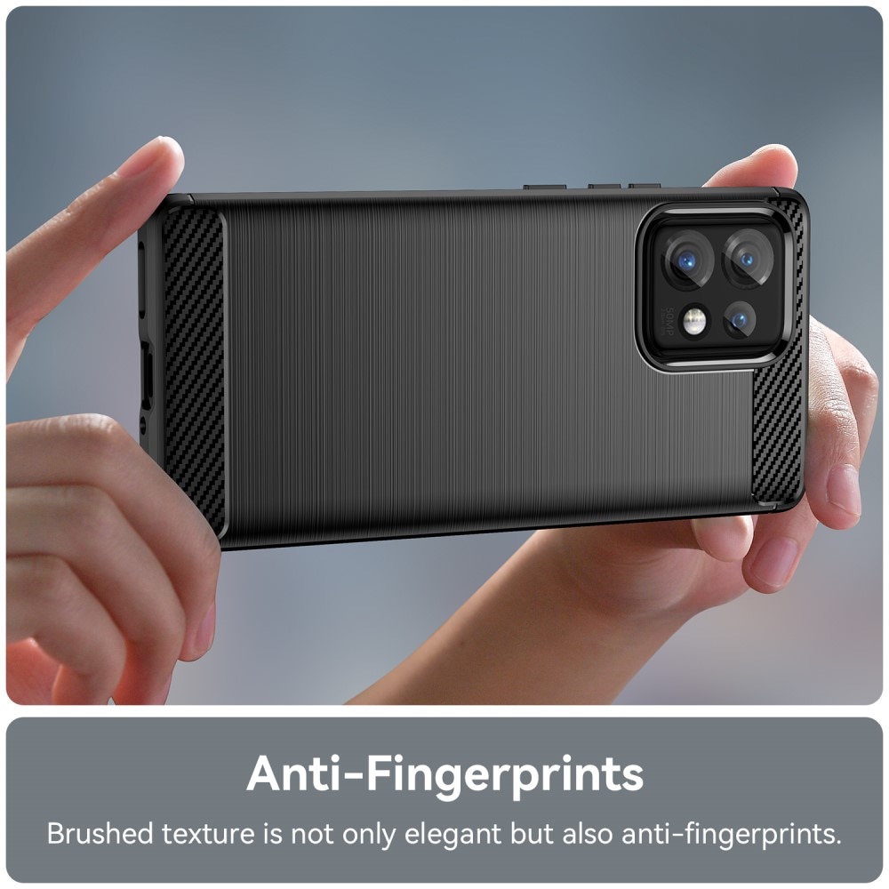 Motorola Edge 40 Pro Brushed TPU Case Black
