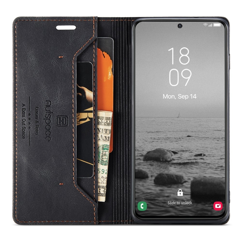 Samsung Galaxy S23 Plus RFID blocking Wallet Case Black
