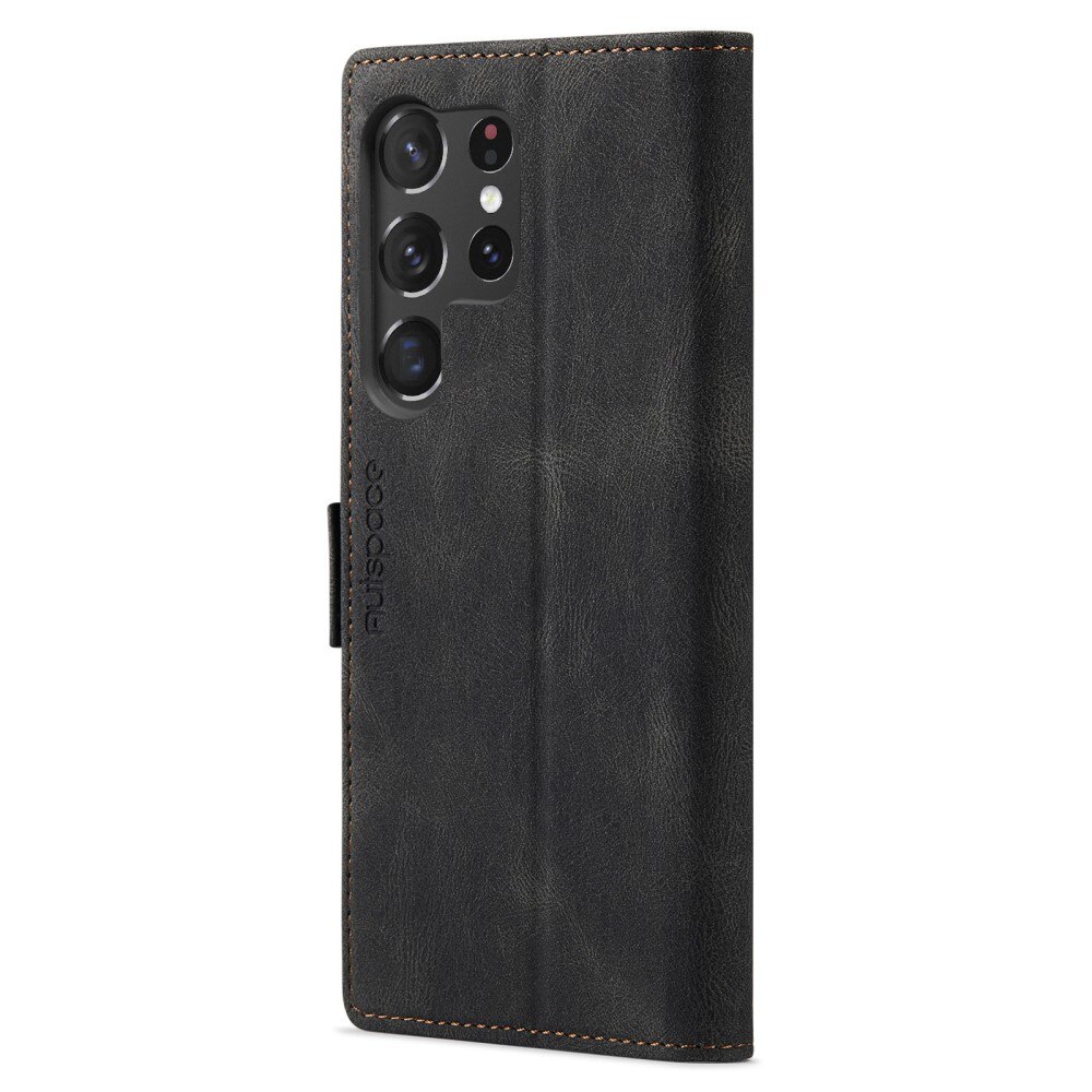 Samsung Galaxy S23 Ultra RFID blocking Wallet Case Black