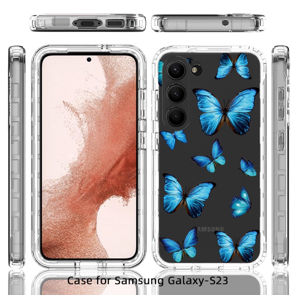 Samsung Galaxy S23 Full Cover Case Butterflies