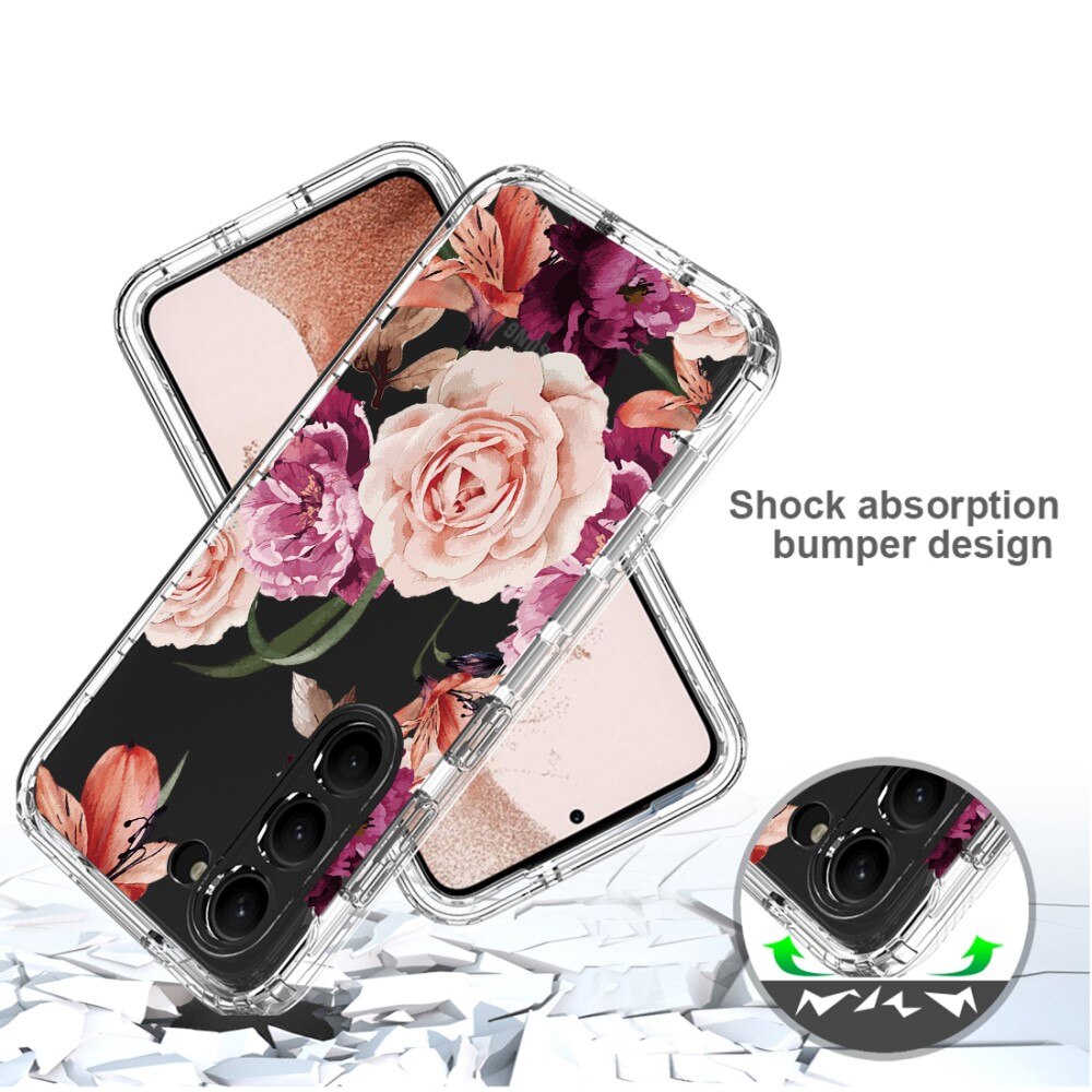 Samsung Galaxy S23 Full Cover Case Flowers