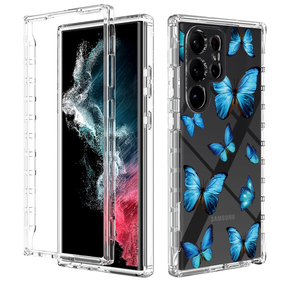 Samsung Galaxy S23 Ultra Full Cover Case Butterflies