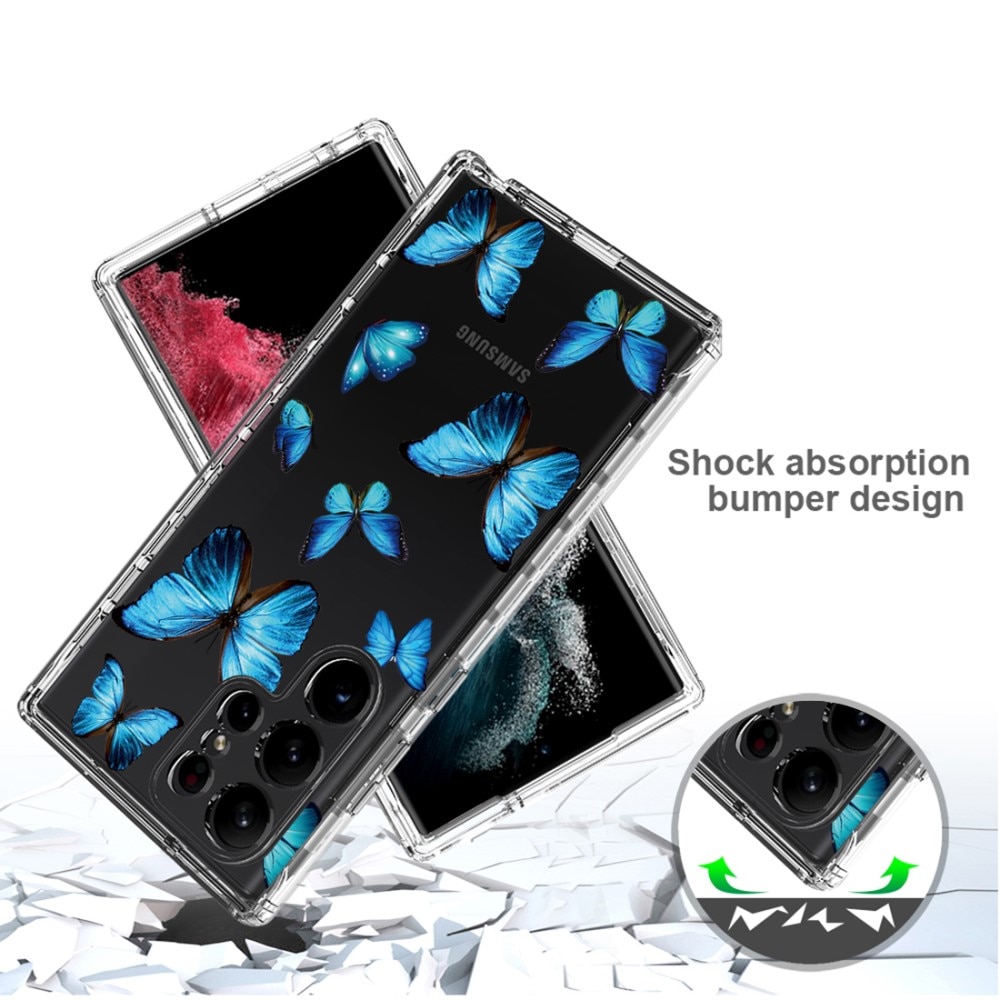 Samsung Galaxy S23 Ultra Full Cover Case Butterflies