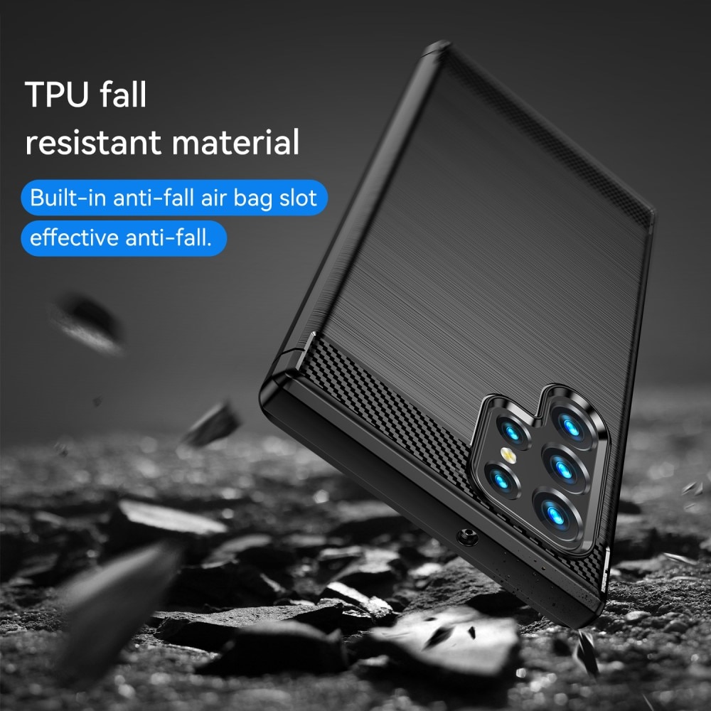 Samsung Galaxy S23 Ultra Brushed TPU Case Black