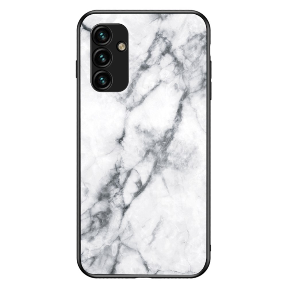 Samsung Galaxy A34 Tempered Glass Case White Marble