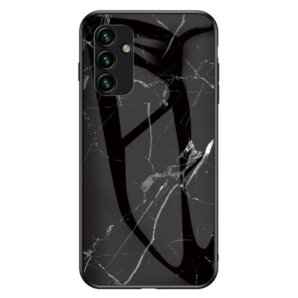 Samsung Galaxy A34 Tempered Glass Case Black Marble