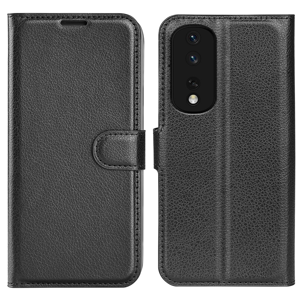 Honor 80 Pro Wallet Book Cover Black