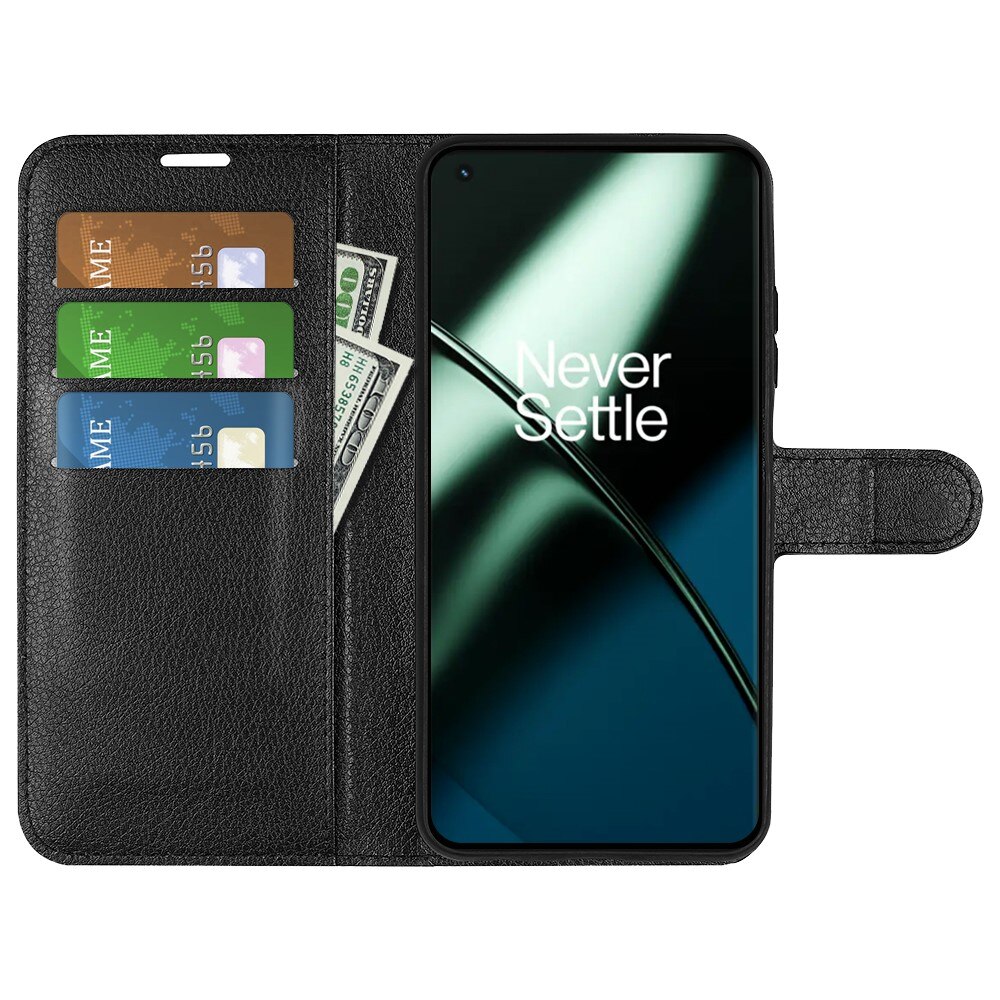 OnePlus 11 Wallet Book Cover Black