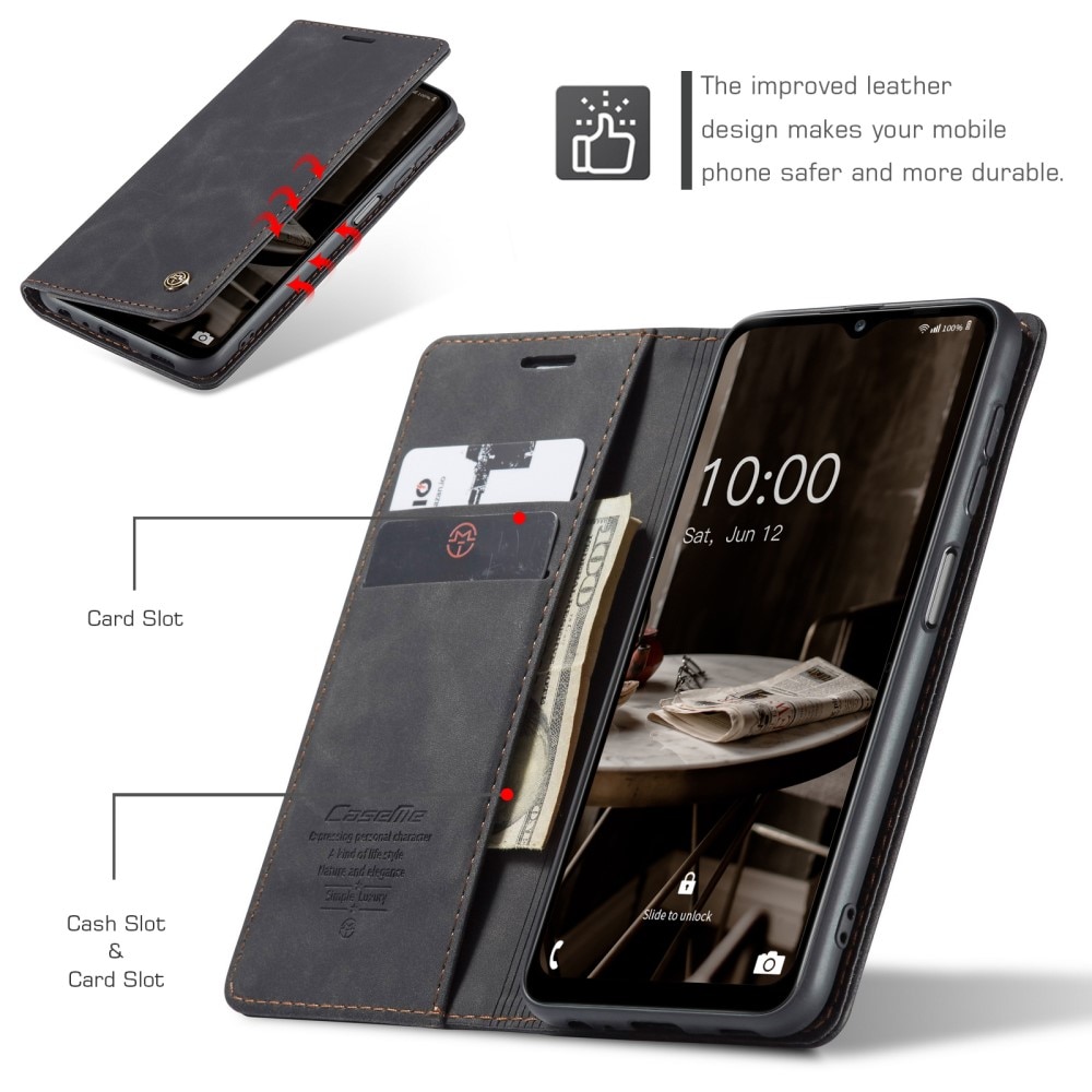 Samsung Galaxy A14 Slim Wallet Case Black