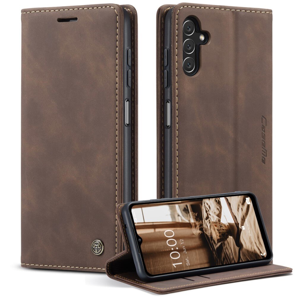 Samsung Galaxy A14 Slim Wallet Case Brown