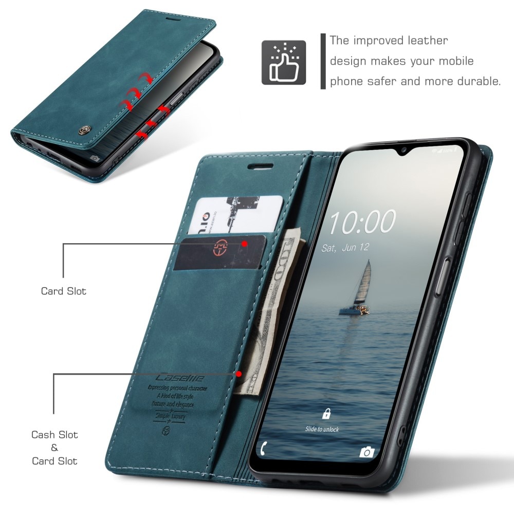 Samsung Galaxy A14 Slim Wallet Case Blue