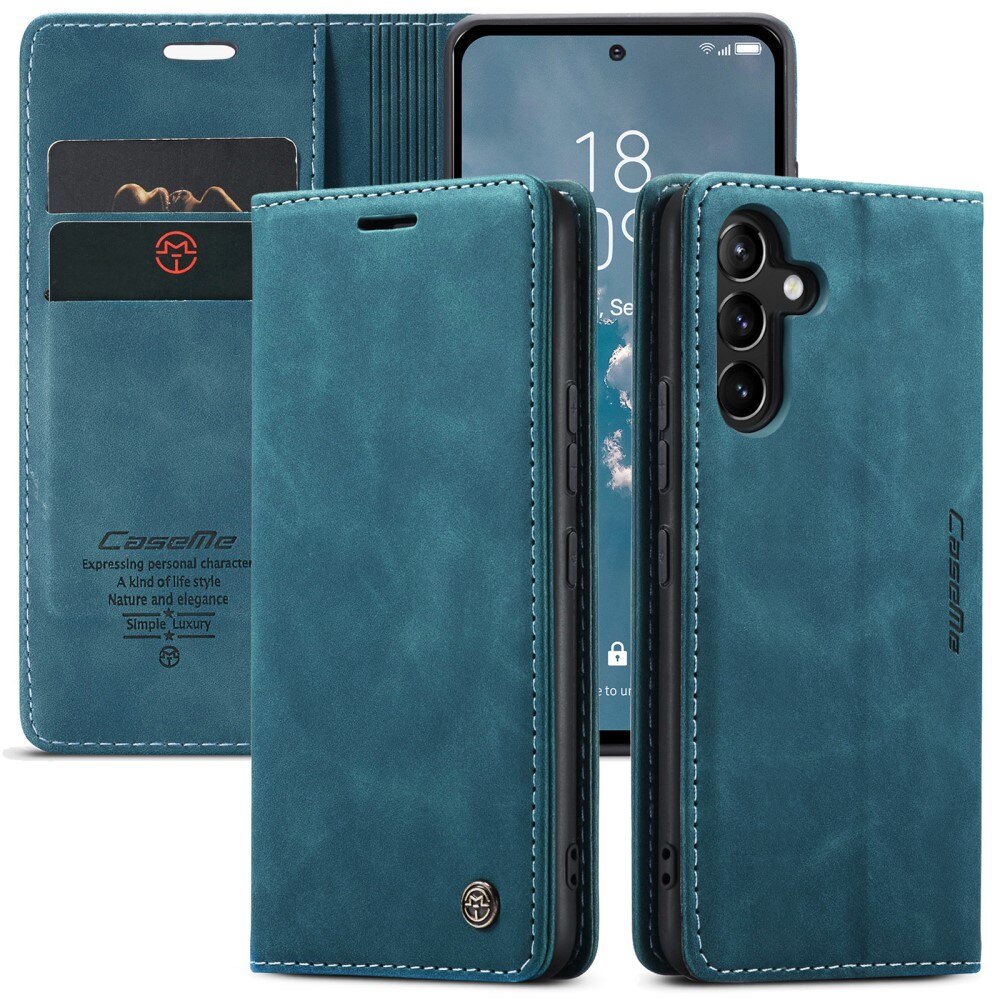 Samsung Galaxy A54 Slim Wallet Case Blue