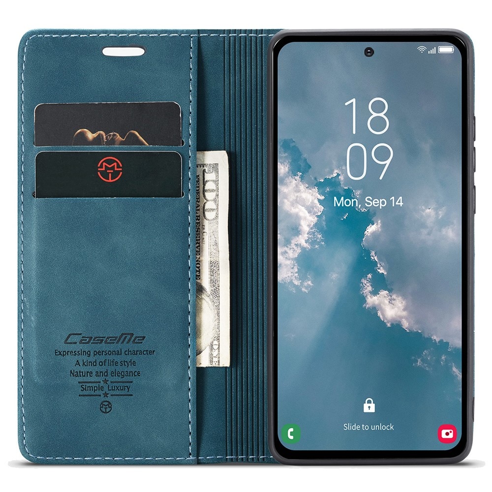 Samsung Galaxy A54 Slim Wallet Case Blue