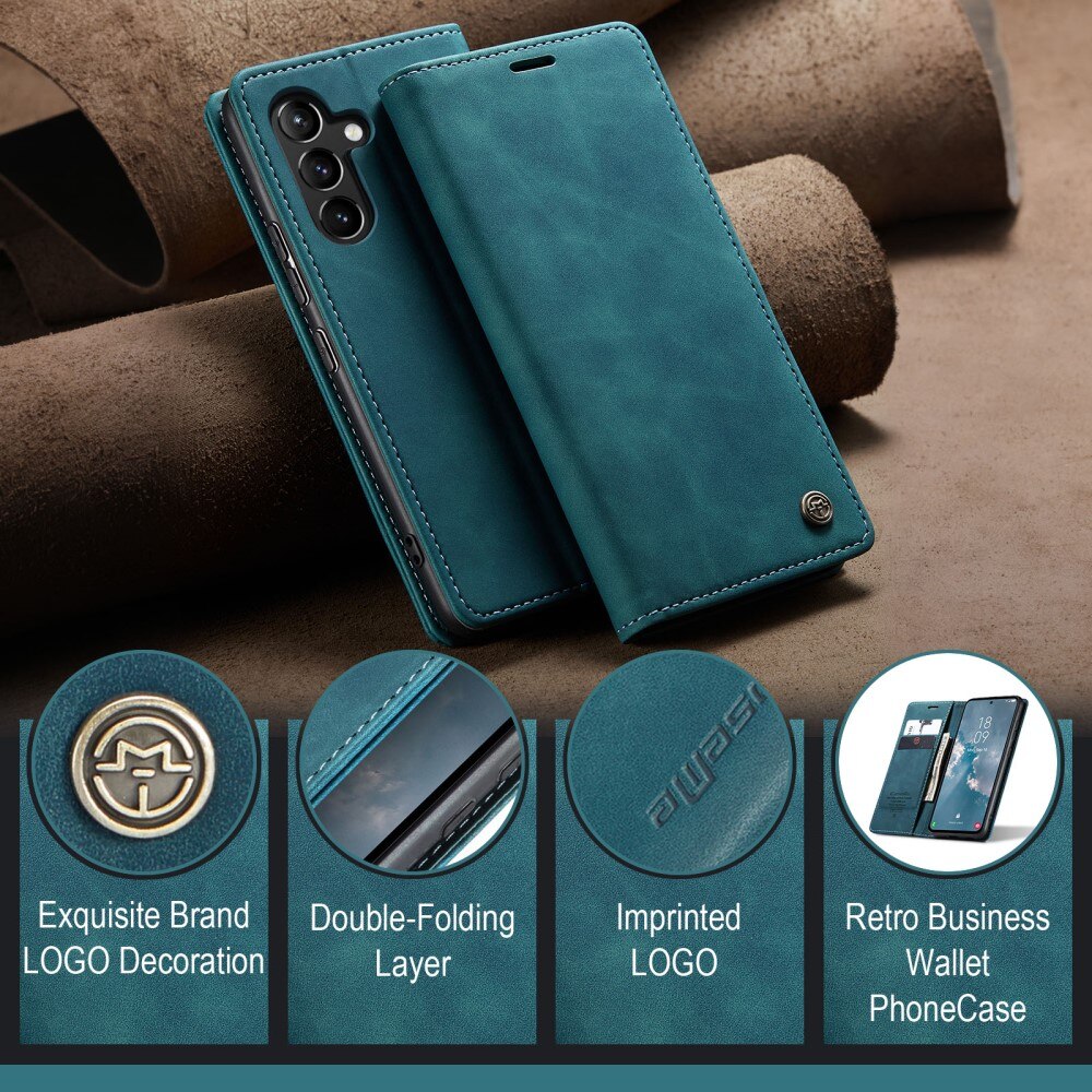 Samsung Galaxy A54 Slim Wallet Case Blue