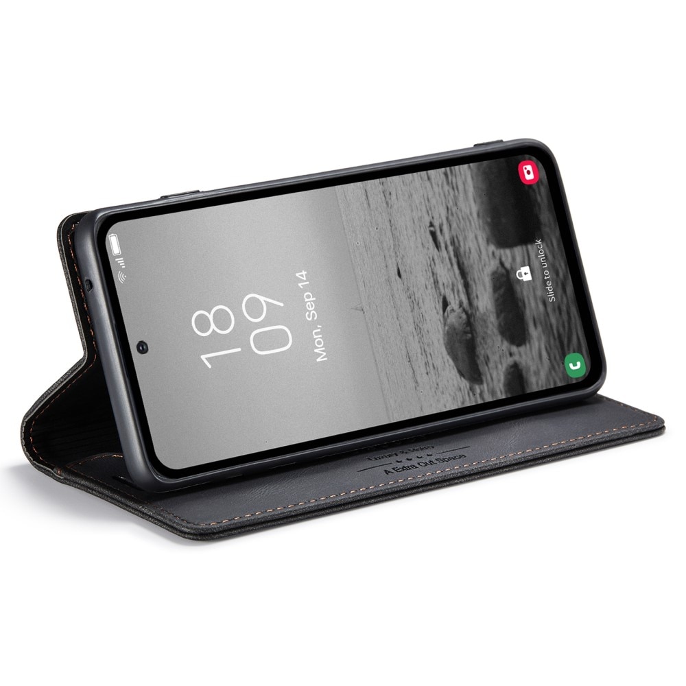 Samsung Galaxy A54 RFID blocking Wallet Case Black