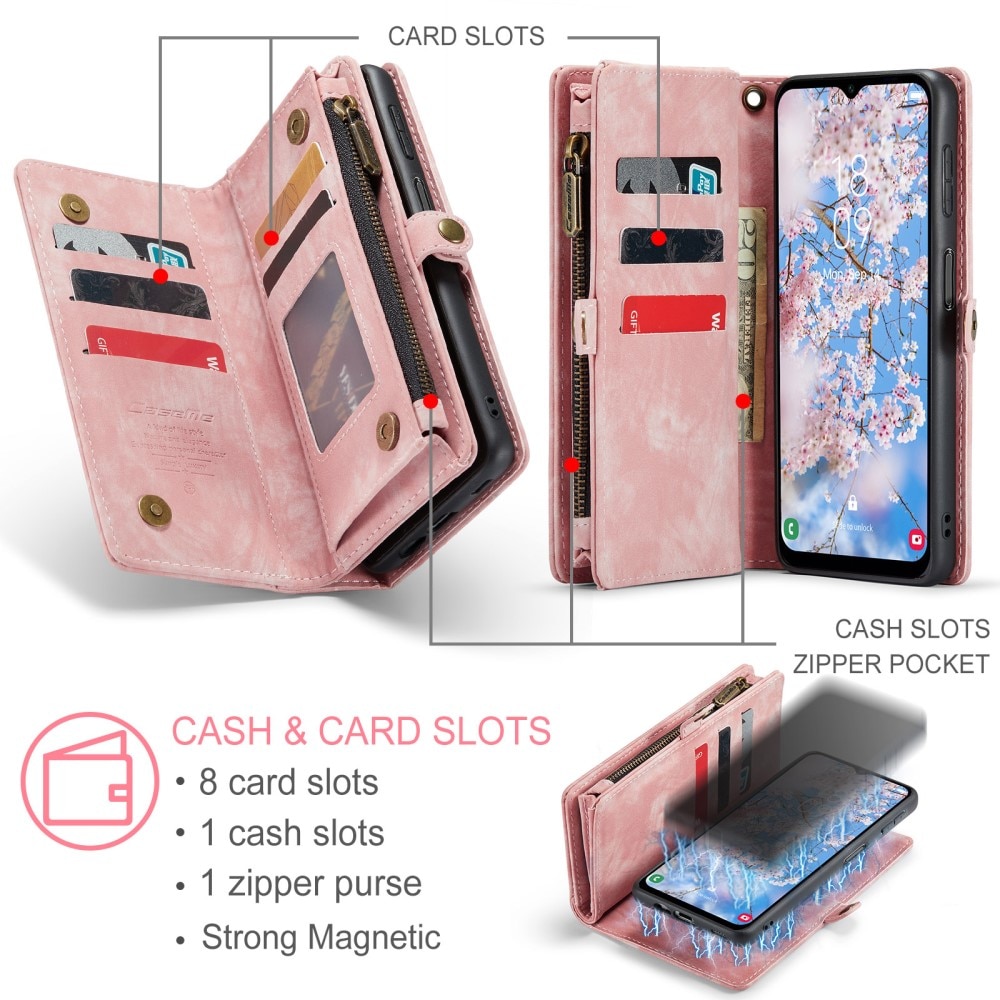 Samsung Galaxy A14 Multi-slot Wallet Case Pink