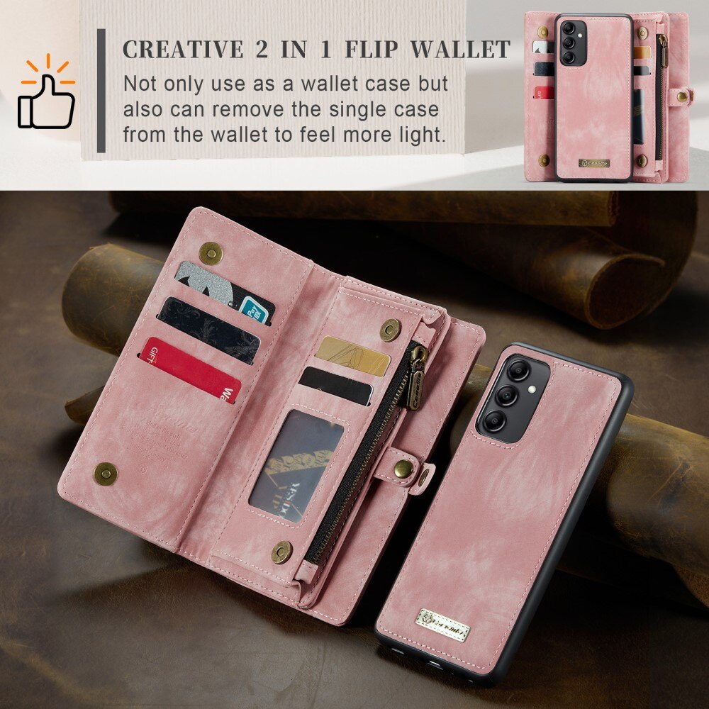 Samsung Galaxy A14 Multi-slot Wallet Case Pink