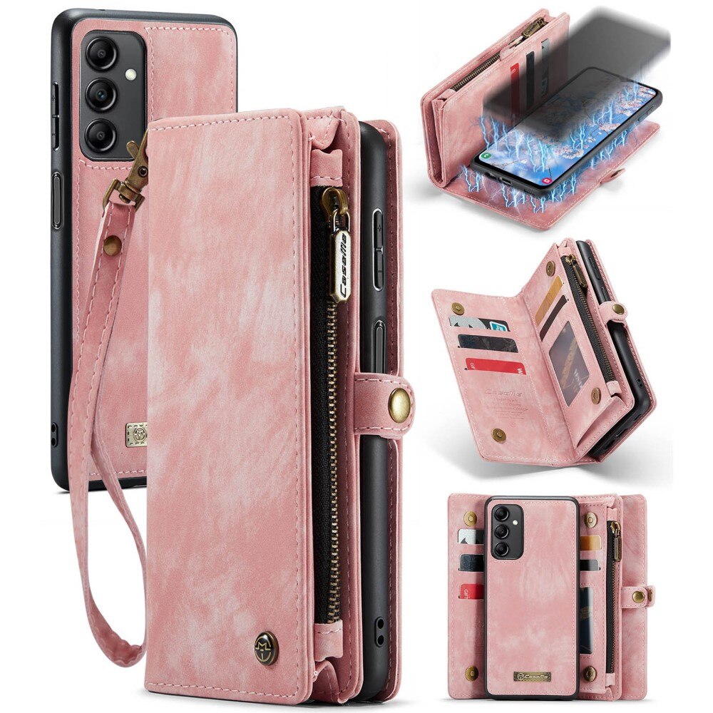 Samsung Galaxy A14 Multi-slot Wallet Case Pink