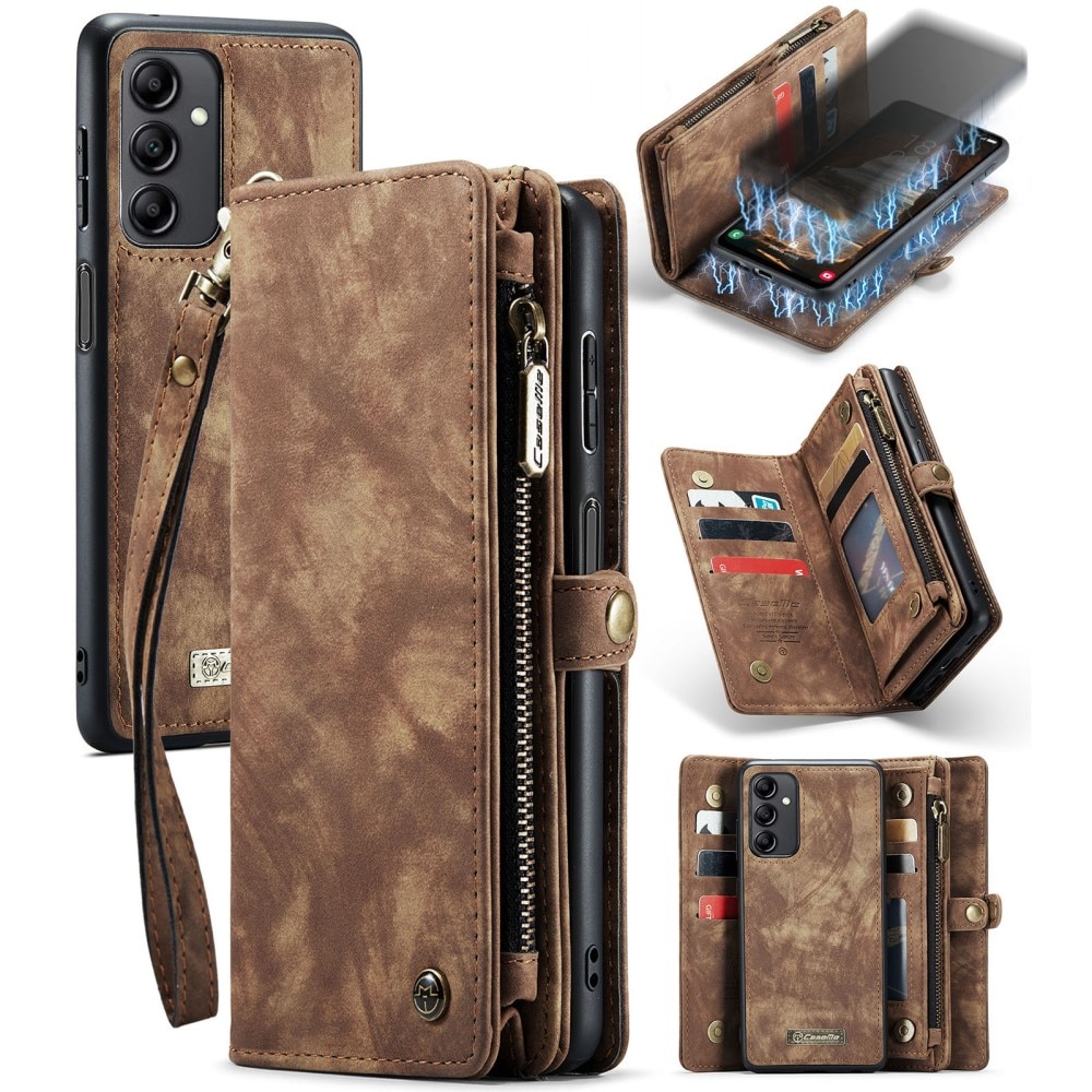 Samsung Galaxy A14 Multi-slot Wallet Case Brown