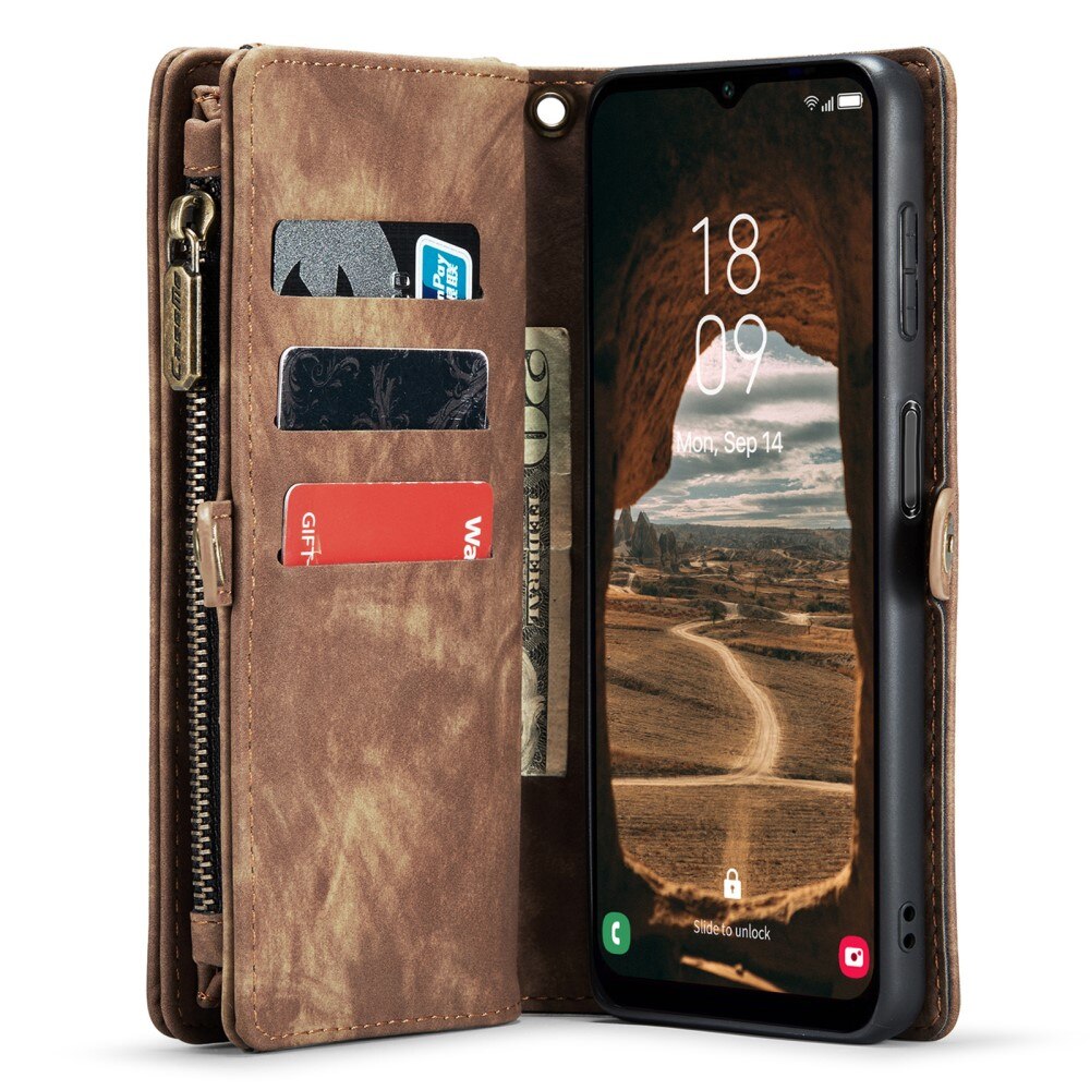 Samsung Galaxy A14 Multi-slot Wallet Case Brown