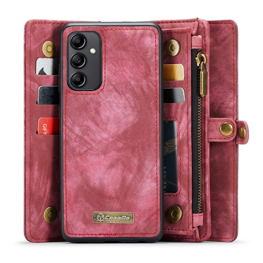 Samsung Galaxy A14 Multi-slot Wallet Case Red