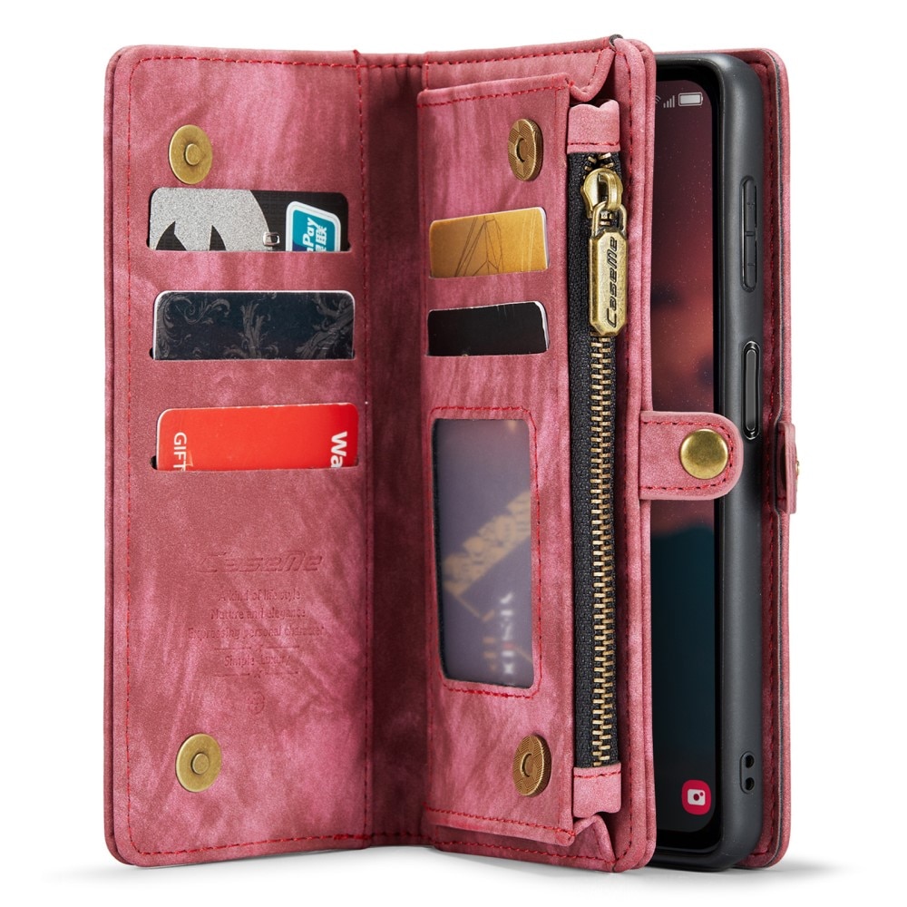 Samsung Galaxy A14 Multi-slot Wallet Case Red