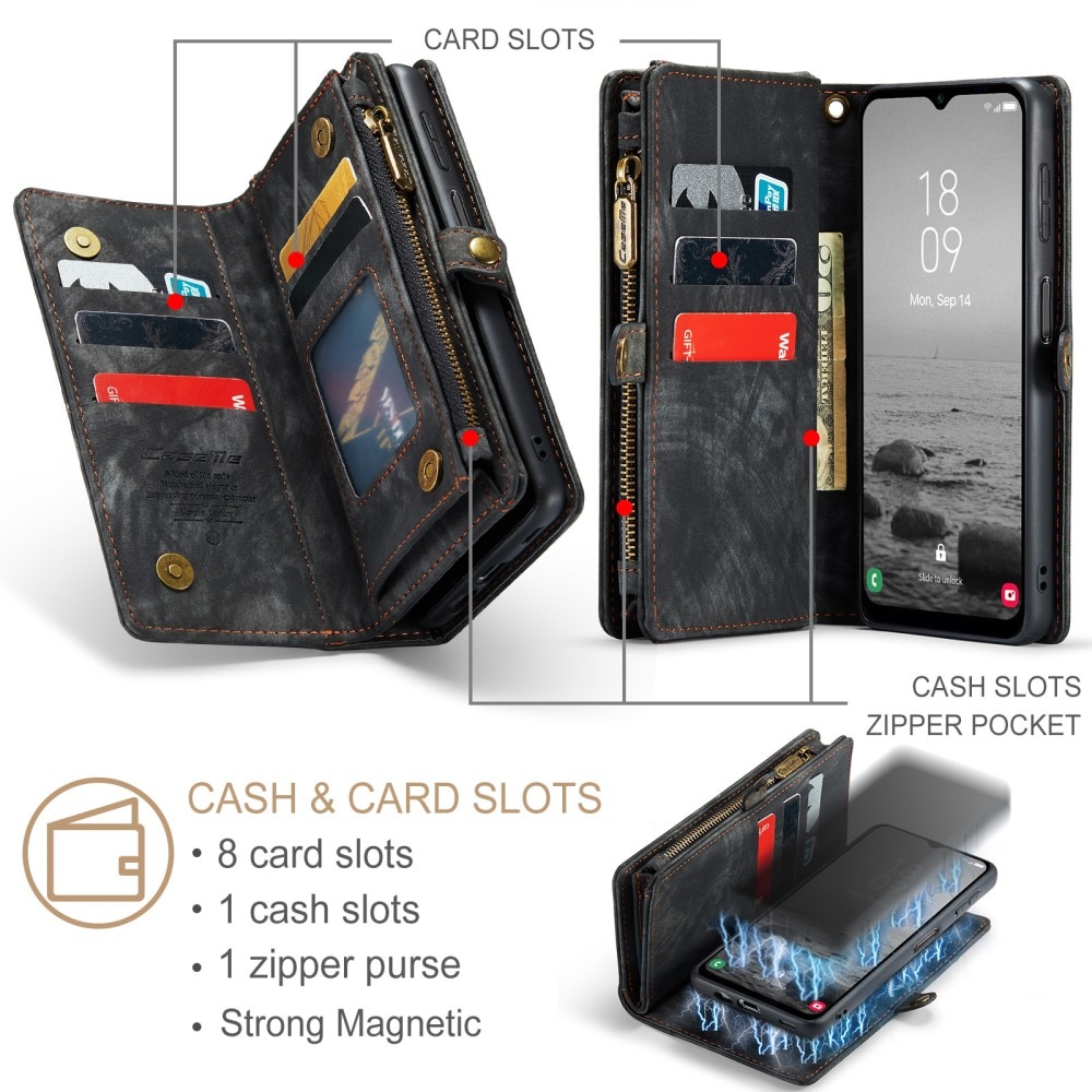 Samsung Galaxy A34 Multi-slot Wallet Case Grey