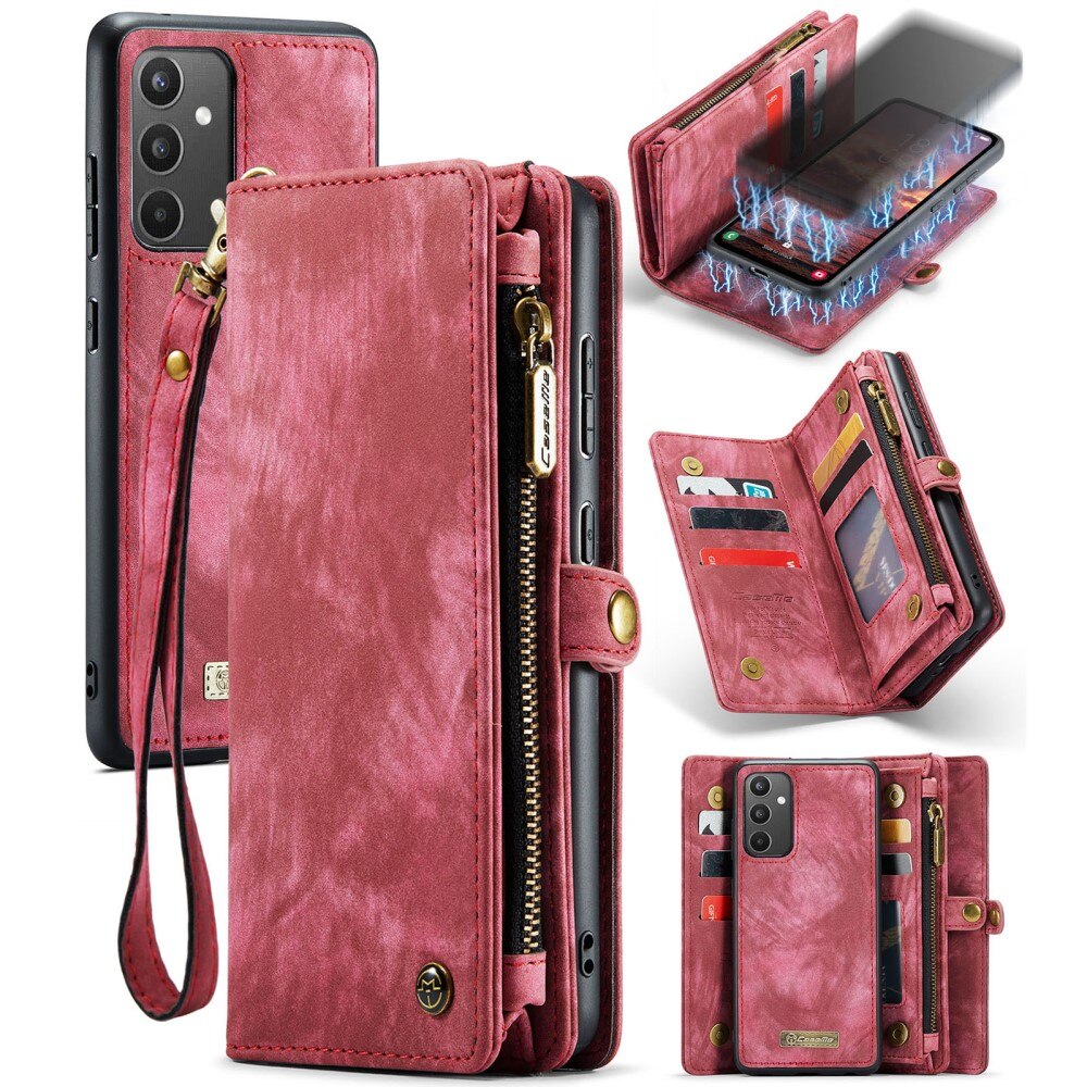 Samsung Galaxy A34 Multi-slot Wallet Case Red