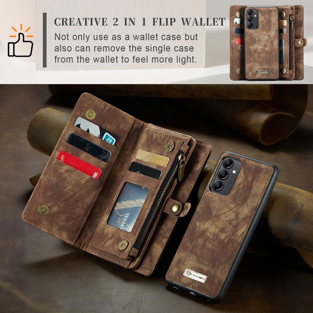 Samsung Galaxy A54 Multi-slot Wallet Case Brown