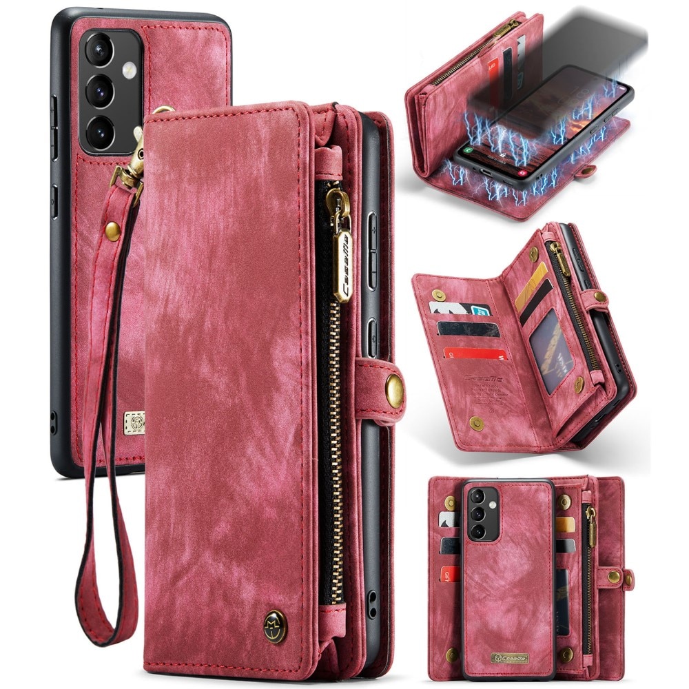 Samsung Galaxy A54 Multi-slot Wallet Case Red