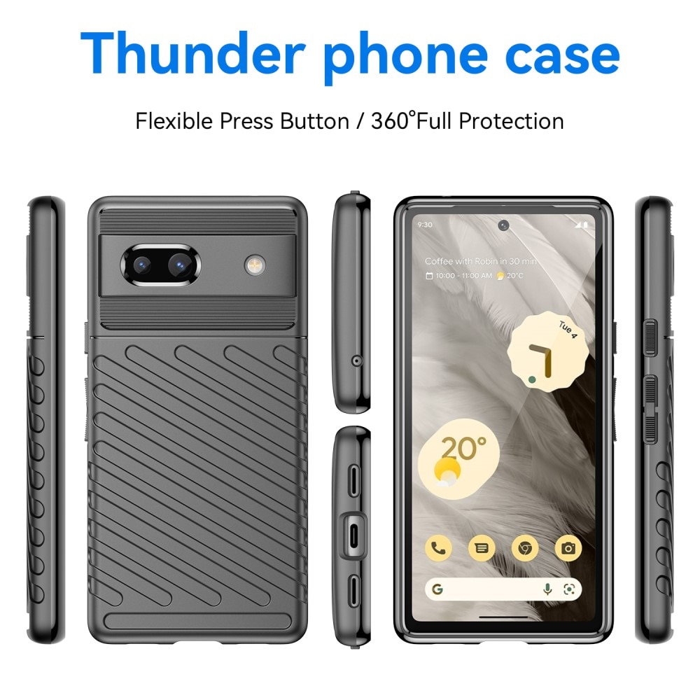 Google Pixel 7a Thunder TPU Case Black