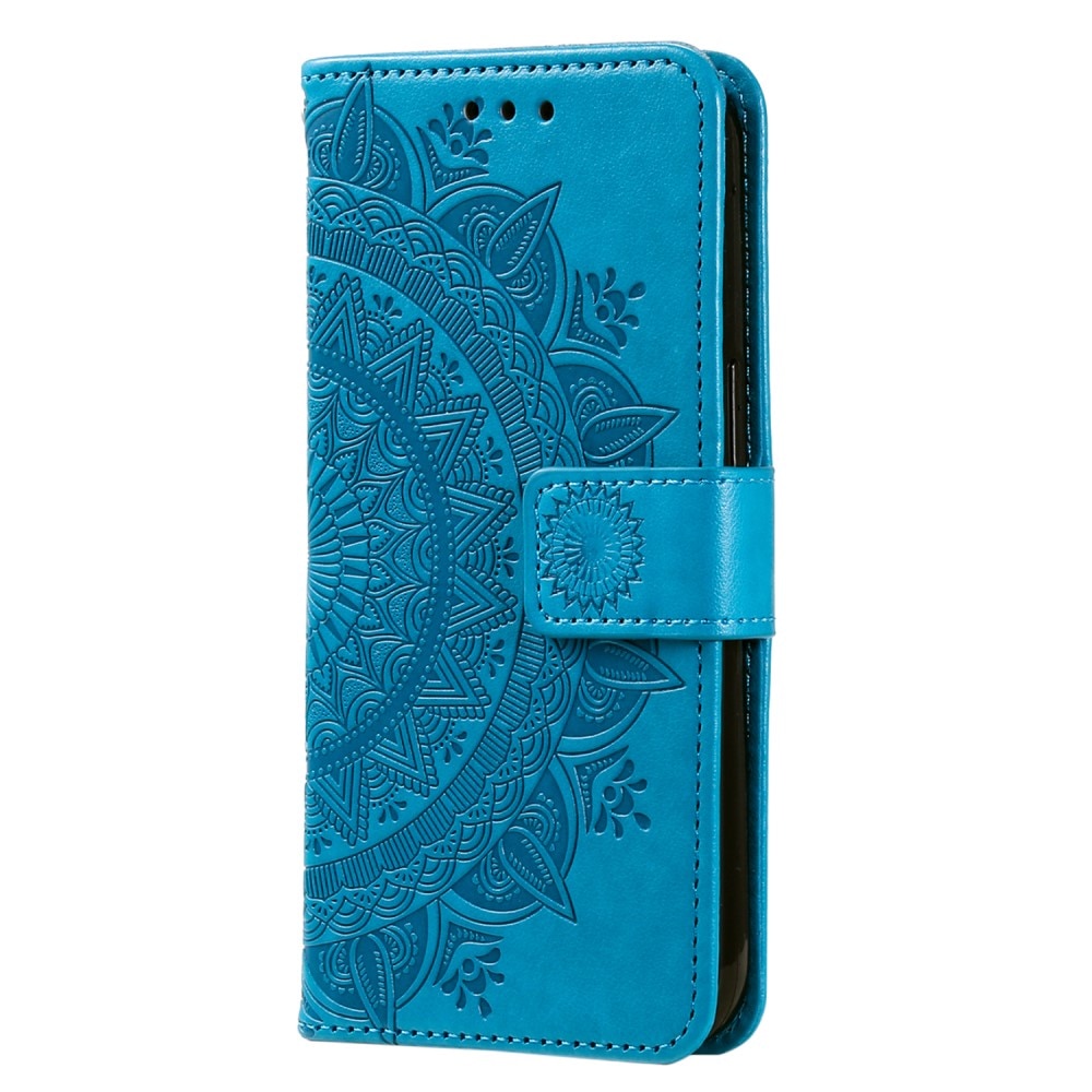 Xiaomi Redmi 12C Leather Cover Mandala Blue