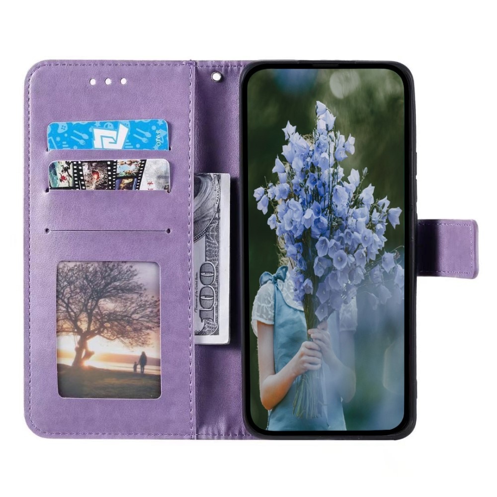 Xiaomi Redmi 12C Leather Cover Mandala Purple