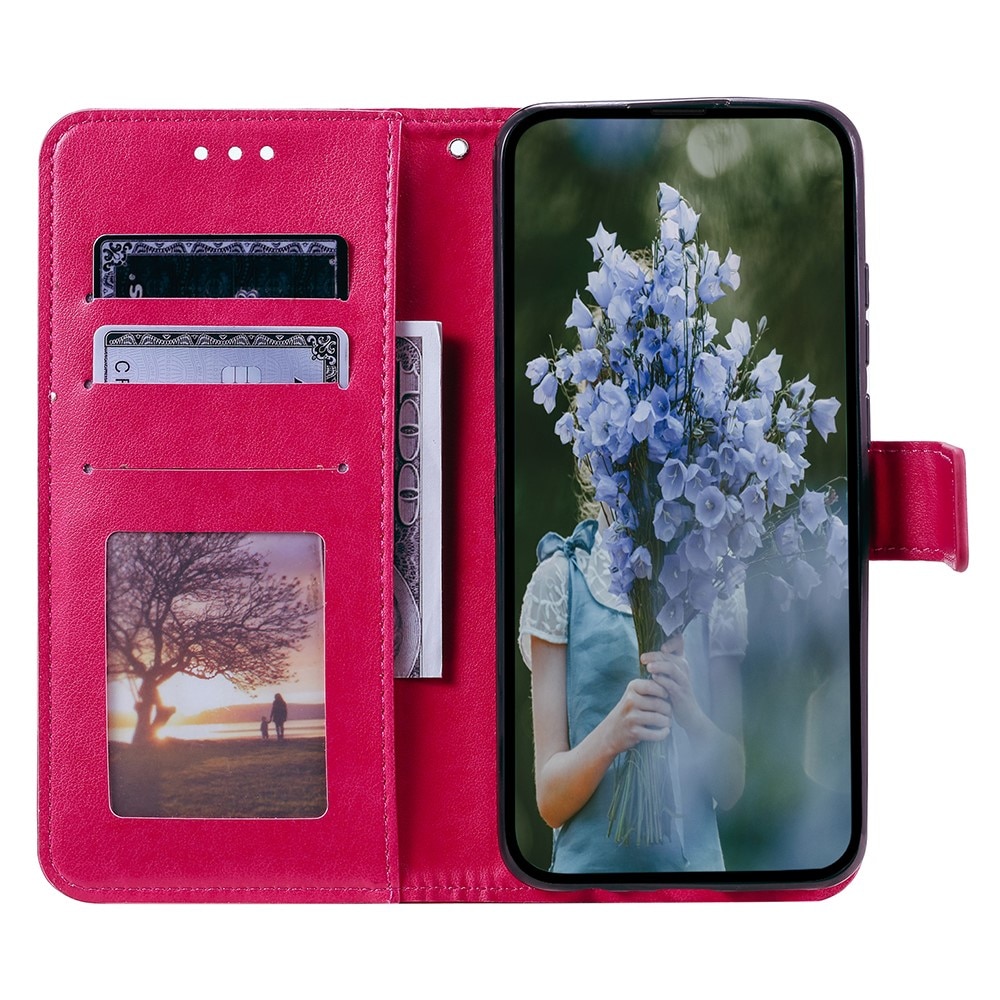 Xiaomi Redmi 12C Leather Cover Mandala Pink