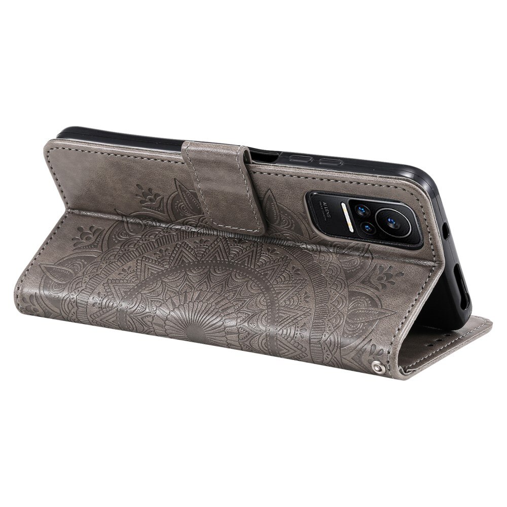 Xiaomi 13 Lite Leather Cover Mandala Grey