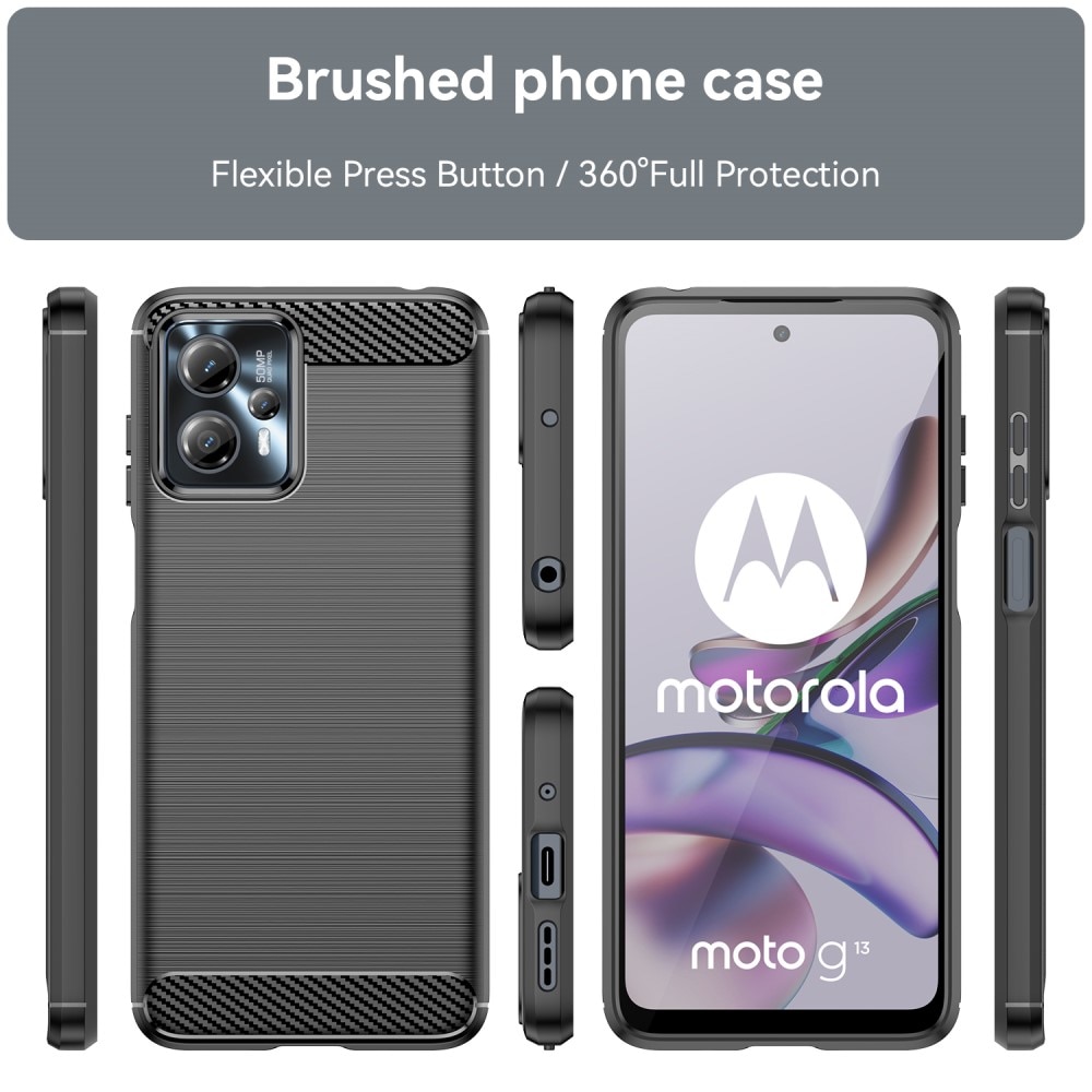 Motorola Moto G23 Brushed TPU Case Black