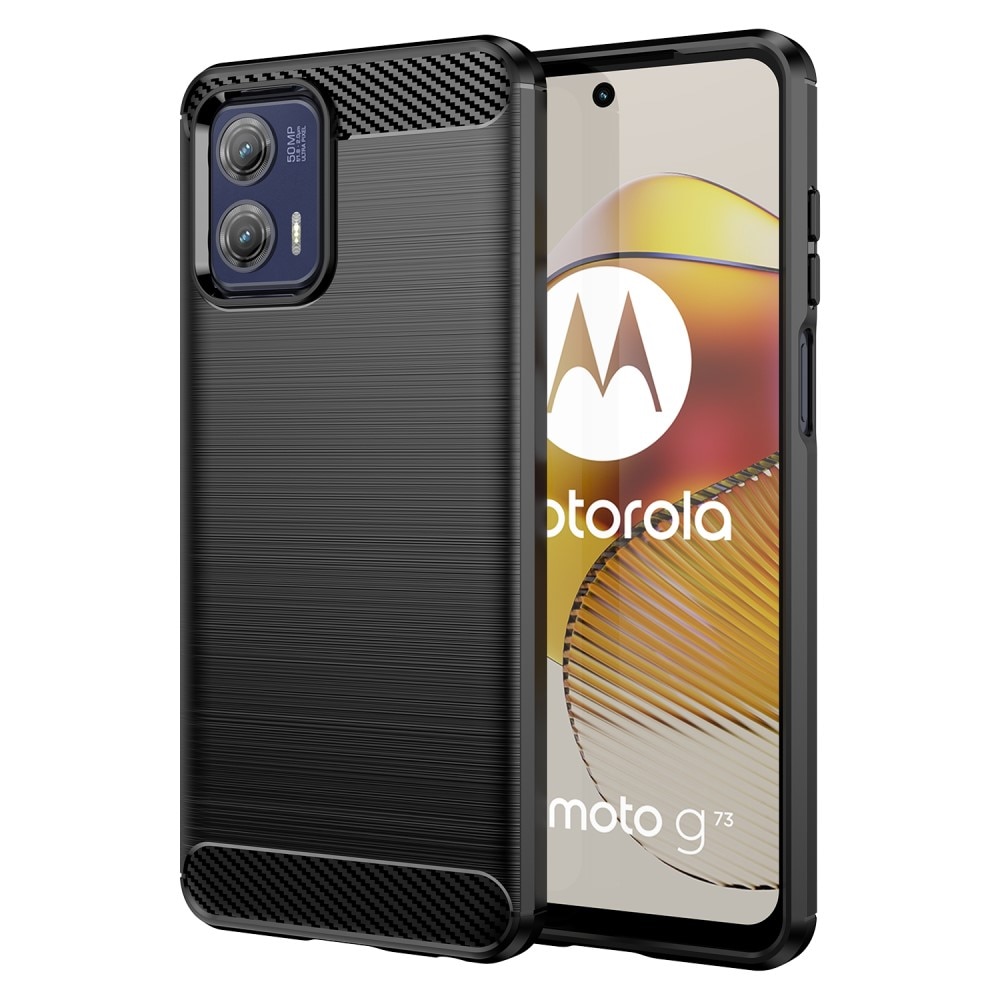 Motorola Moto G73 Brushed TPU Case Black