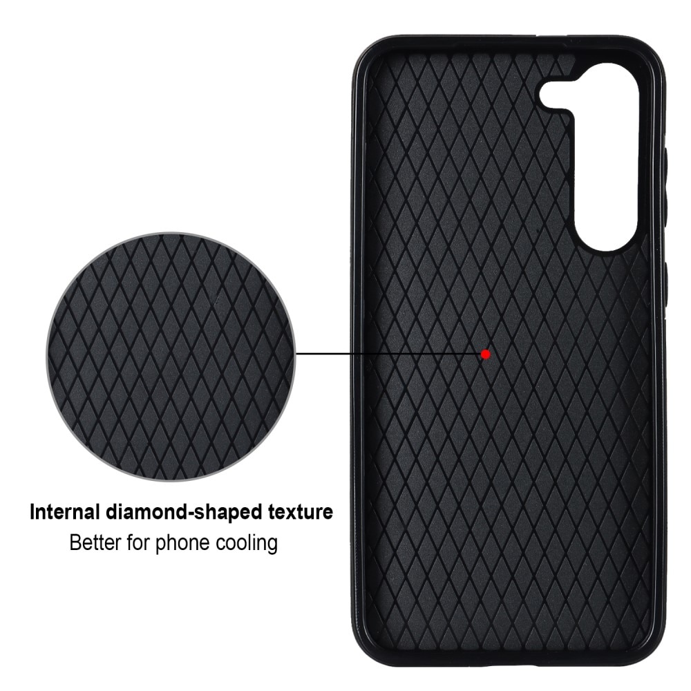 Samsung Galaxy S23 Finger Ring Case Quilted Black