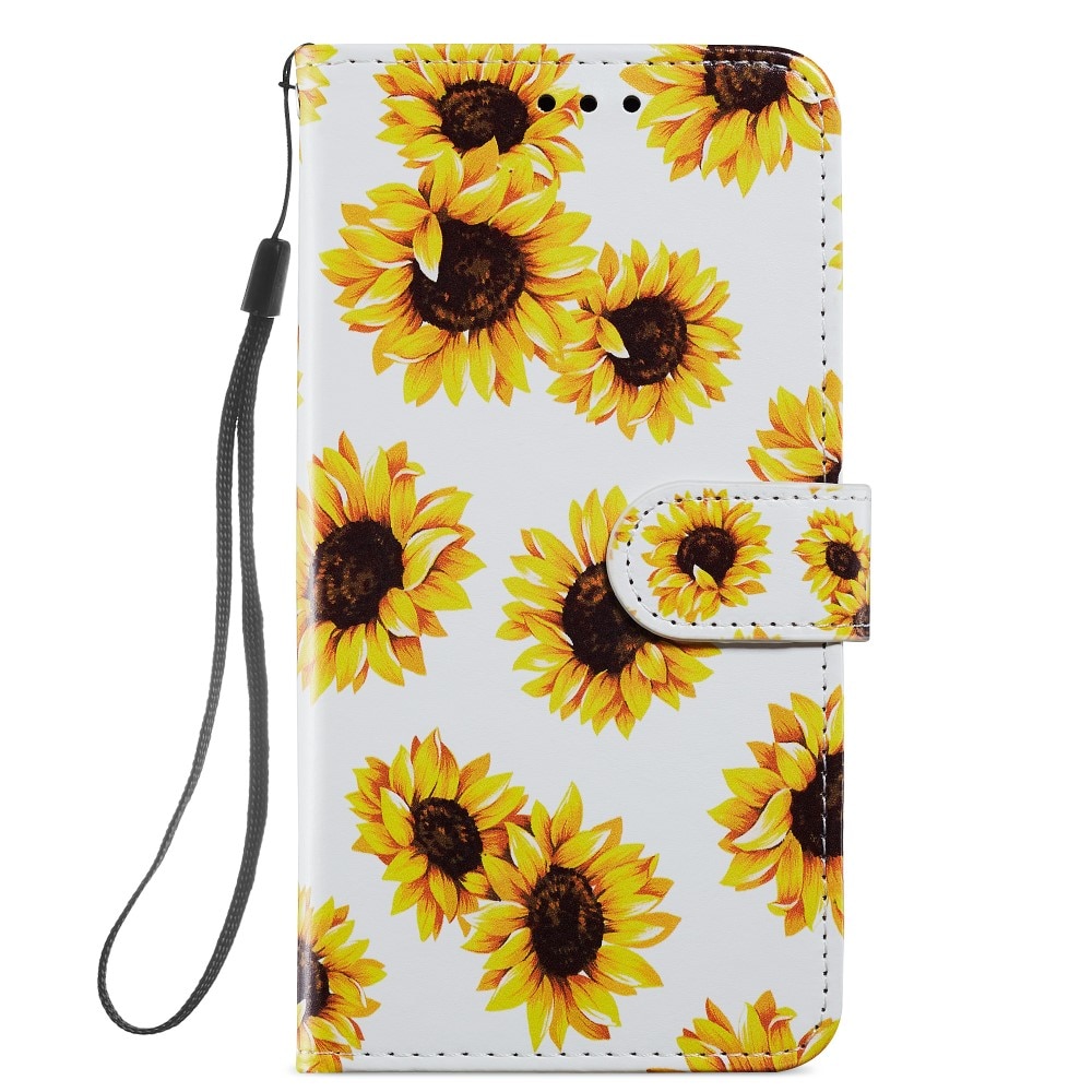 Samsung Galaxy A14 Wallet Book Cover Sunflowers