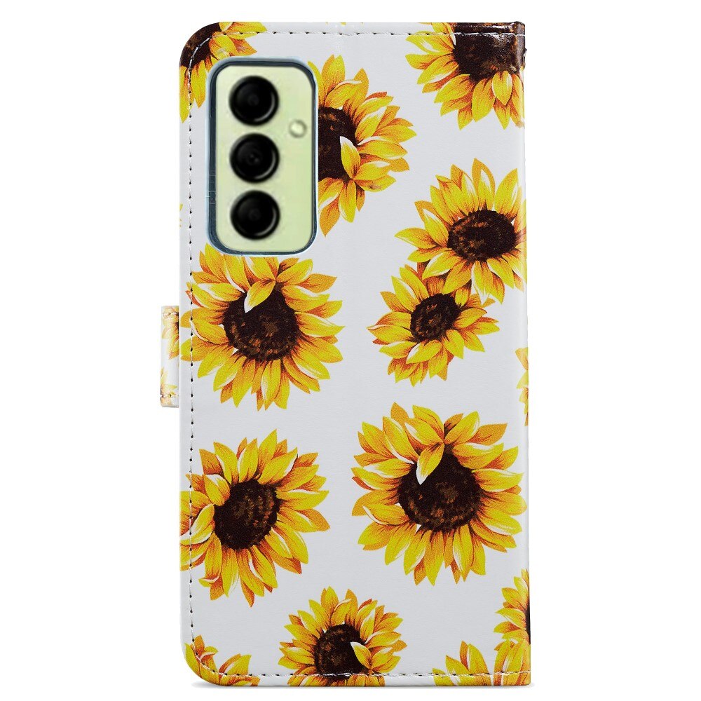 Samsung Galaxy A14 Wallet Book Cover Sunflowers