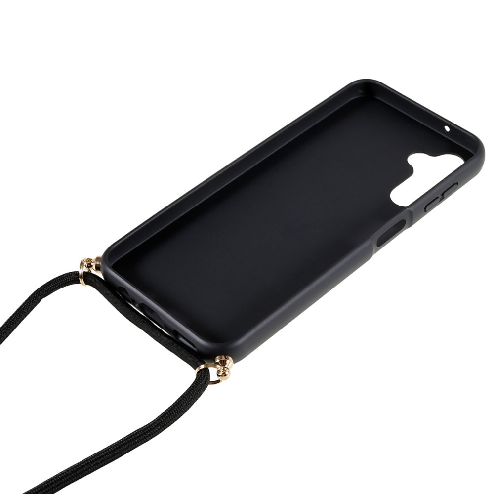 Samsung Galaxy A54 Cover Neck Strap Black