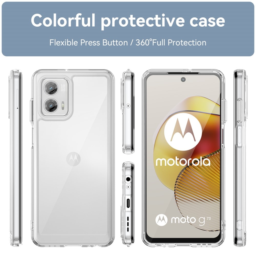 Motorola Moto G73 Crystal Hybrid Case Transparent