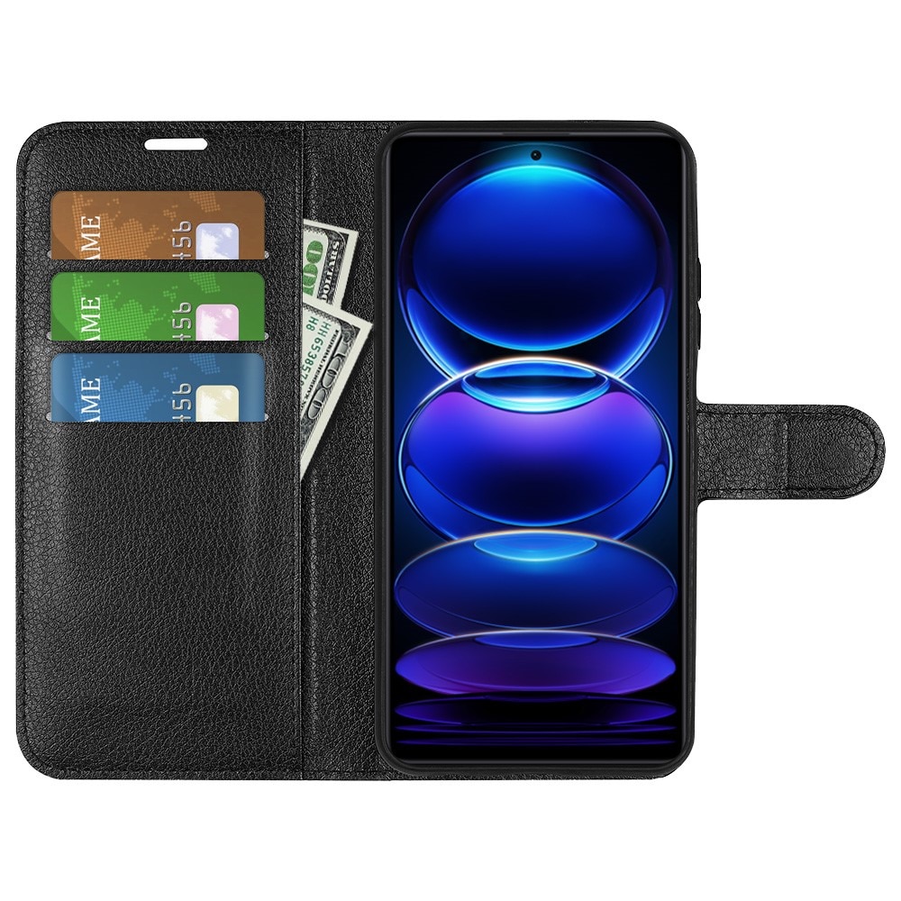Xiaomi Redmi Note 12 Pro 5G Wallet Book Cover Black