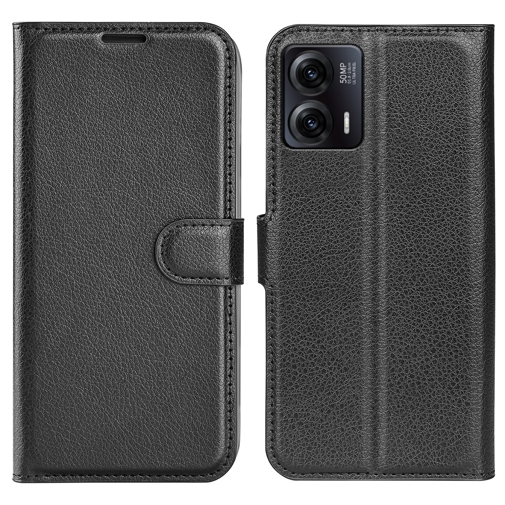 Motorola Moto G73 Wallet Book Cover Black