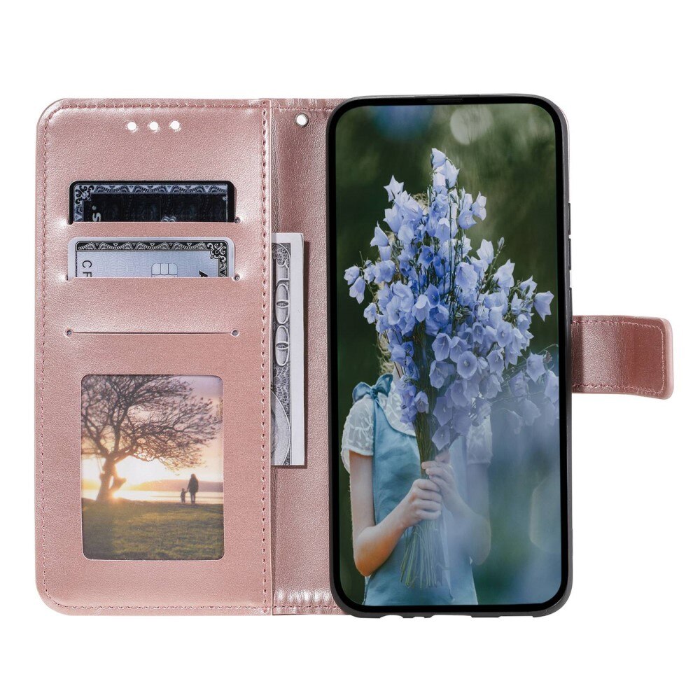 Sony Xperia 10 V Leather Cover Mandala Rose Gold