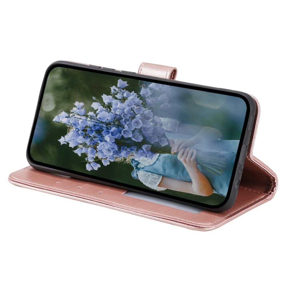 Sony Xperia 10 V Leather Cover Mandala Rose Gold