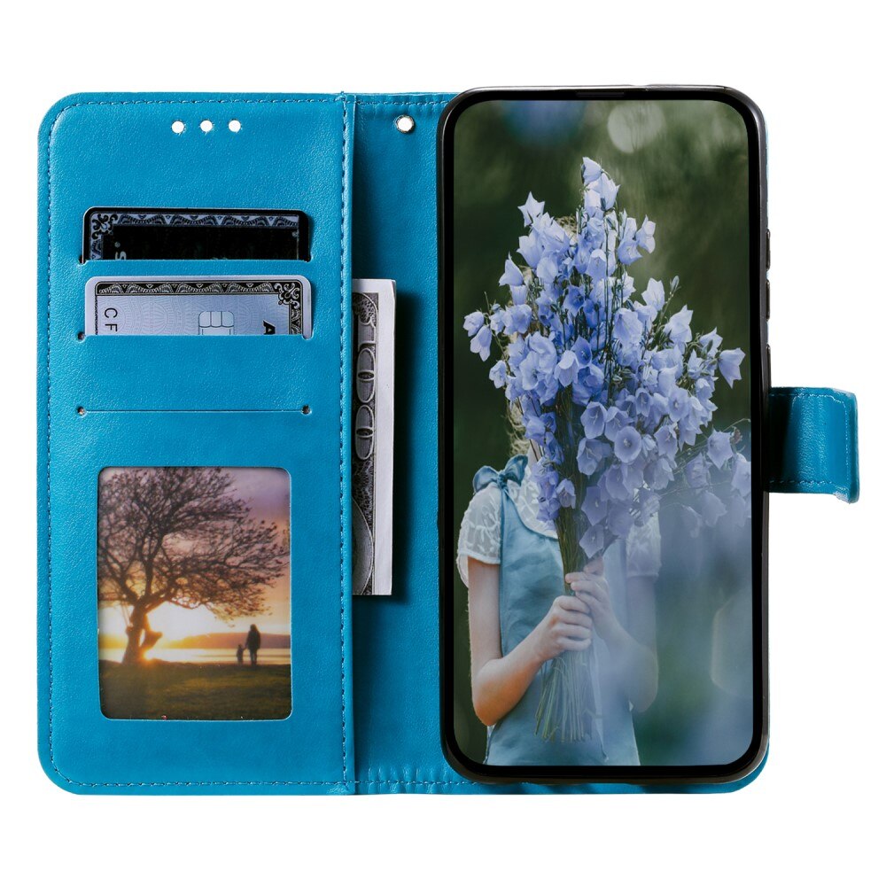 Sony Xperia 1 V Leather Cover Mandala Blue