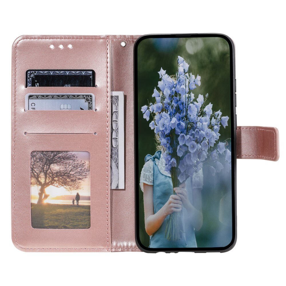 Sony Xperia 1 V Leather Cover Mandala Rose Gold