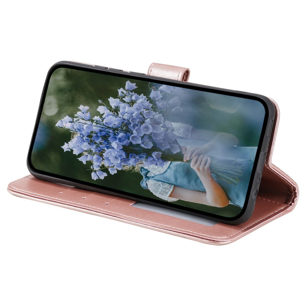 Sony Xperia 1 V Leather Cover Mandala Rose Gold