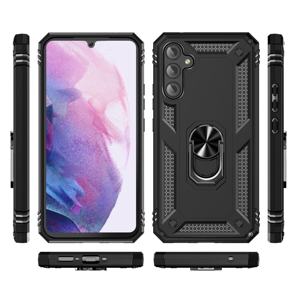 Samsung Galaxy A34 Hybrid Case Tech Ring Black